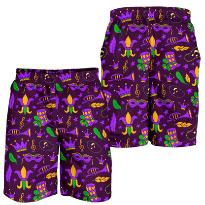 Mardi Gras Pattern Print Design 08 Mens Shorts