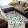 Tropical Flower Pattern Print Design TF05 Area Rugs