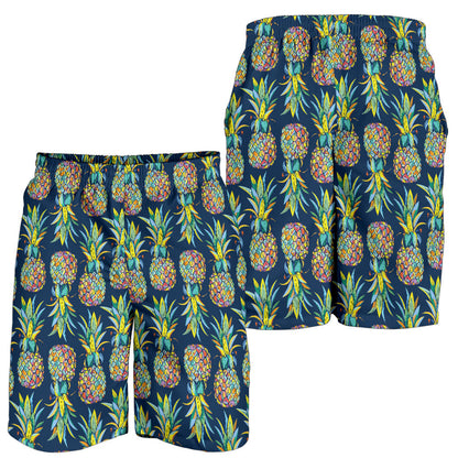 Pineapple Color Art Mens Shorts
