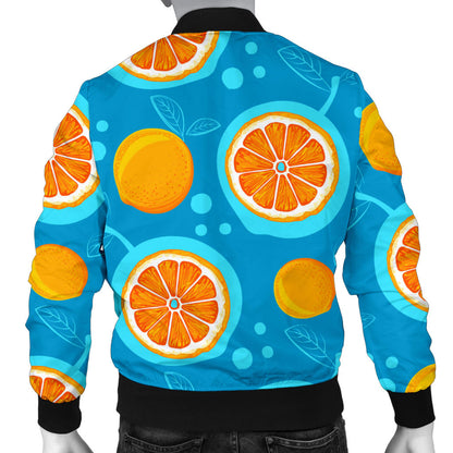 Grapefruit Pattern Print Design GF03 Men Bomber Jacket