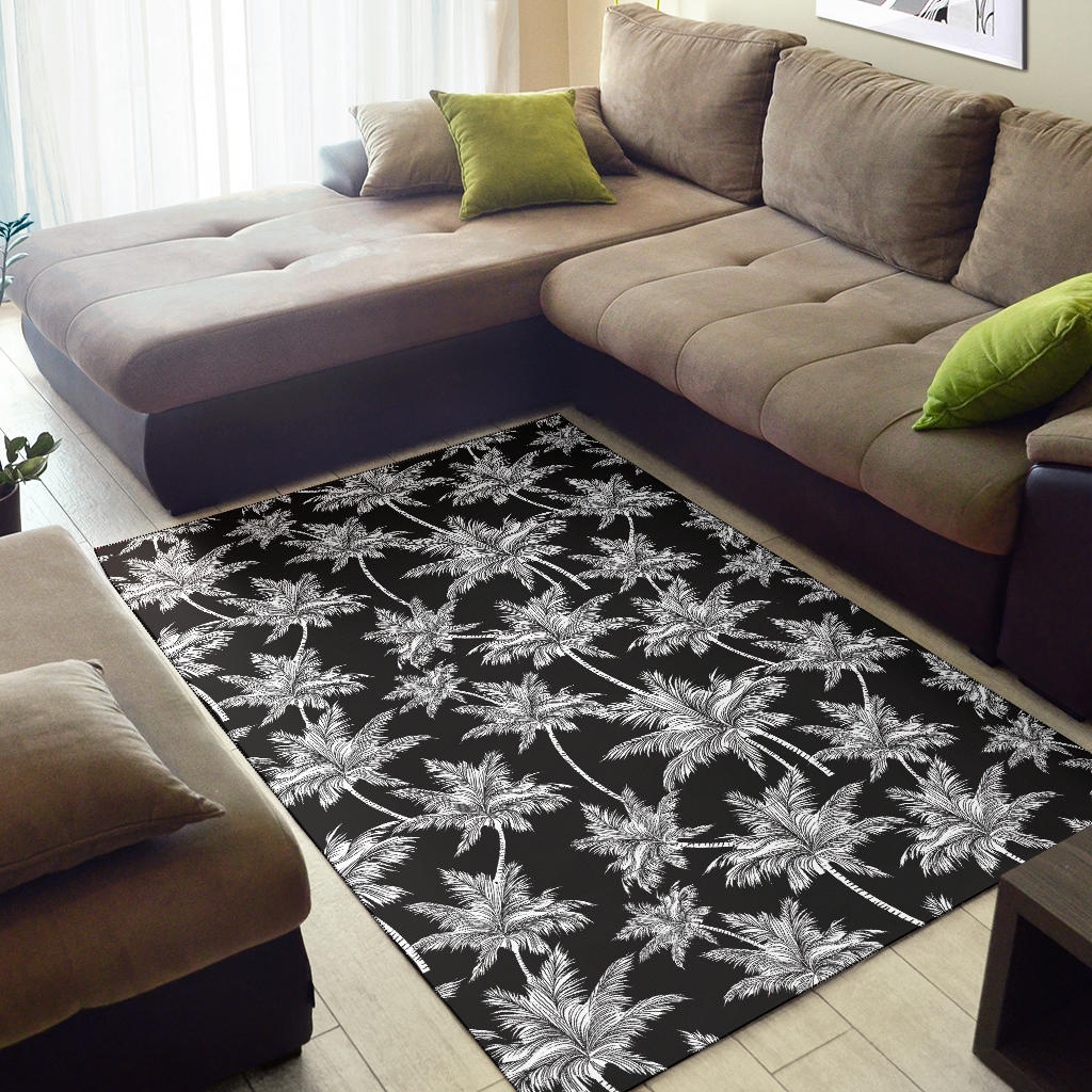 Palm Tree Pattern Print Design PT03 Area Rugs
