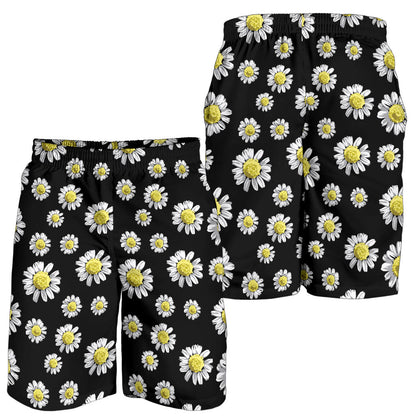 Daisy Pattern Print Design DS01 Mens Shorts