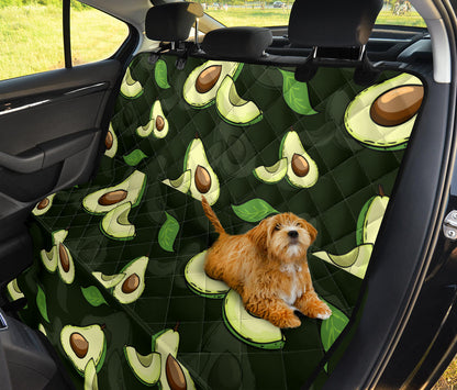 Avocado Pattern Print Design AC07 Rear Dog  Seat Cover