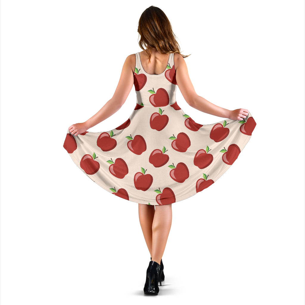 Apple Pattern Print Design AP01 Midi Dress