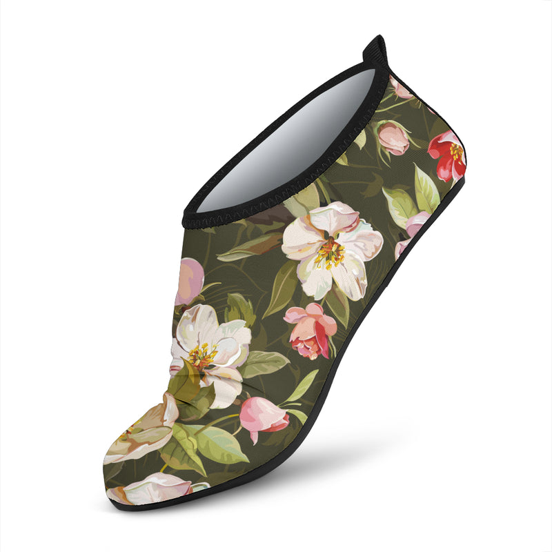 Apple blossom Pattern Print Design AB01 Aqua Water Shoes