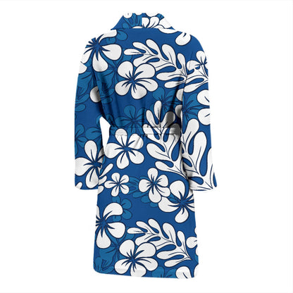 Plumeria Pattern Print Design PM015 Men Bathrobe