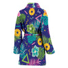 Hawaiian Themed Pattern Print Design H014 Women Bathrobe