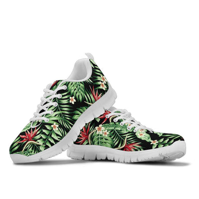 Bird Of Paradise Pattern Print Design BOP05 Sneakers White Bottom Shoes