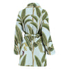 Banana Leaf Pattern Print Design BL03 Women Bathrobe