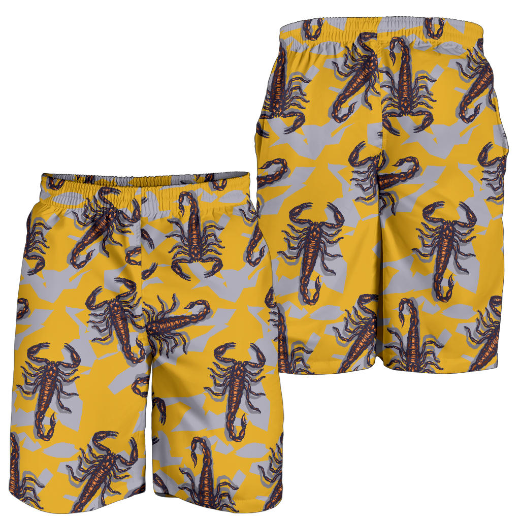 Scorpion Pattern Print Design 01 Mens Shorts