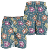 Hibiscus Pattern Print Design HB033 Mens Shorts