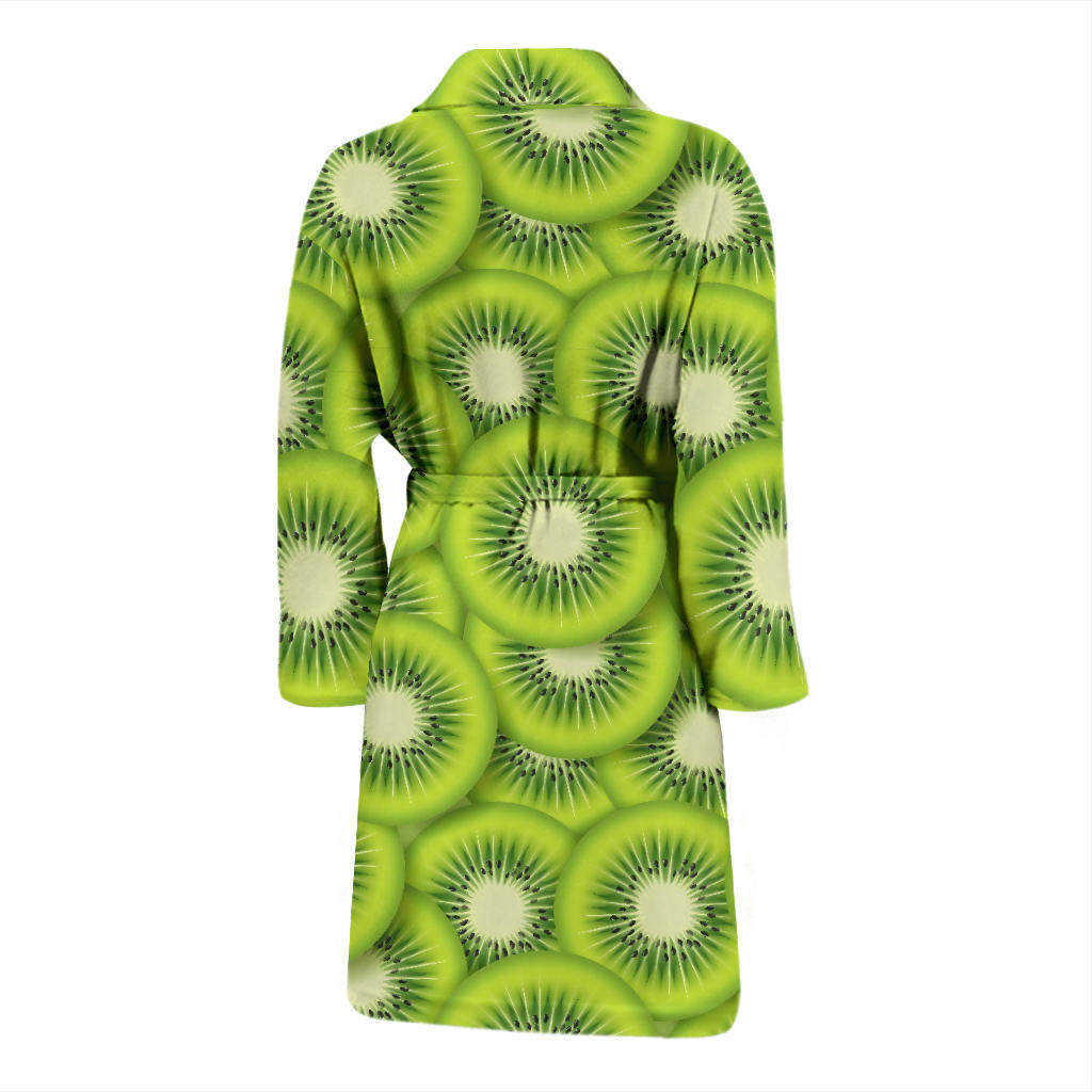 Kiwi Pattern Print Design KW01 Men Bathrobe
