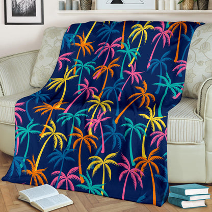 Palm Tree Pattern Print Design PT013 Fleece Blanket