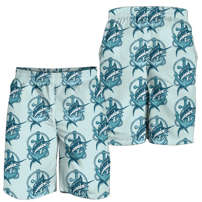 Swordfish Pattern Print Design 03 Mens Shorts