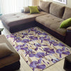 Iris Pattern Print Design IR02 Area Rugs