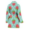 Strawberry Pattern Print Design SB06 Women Bathrobe