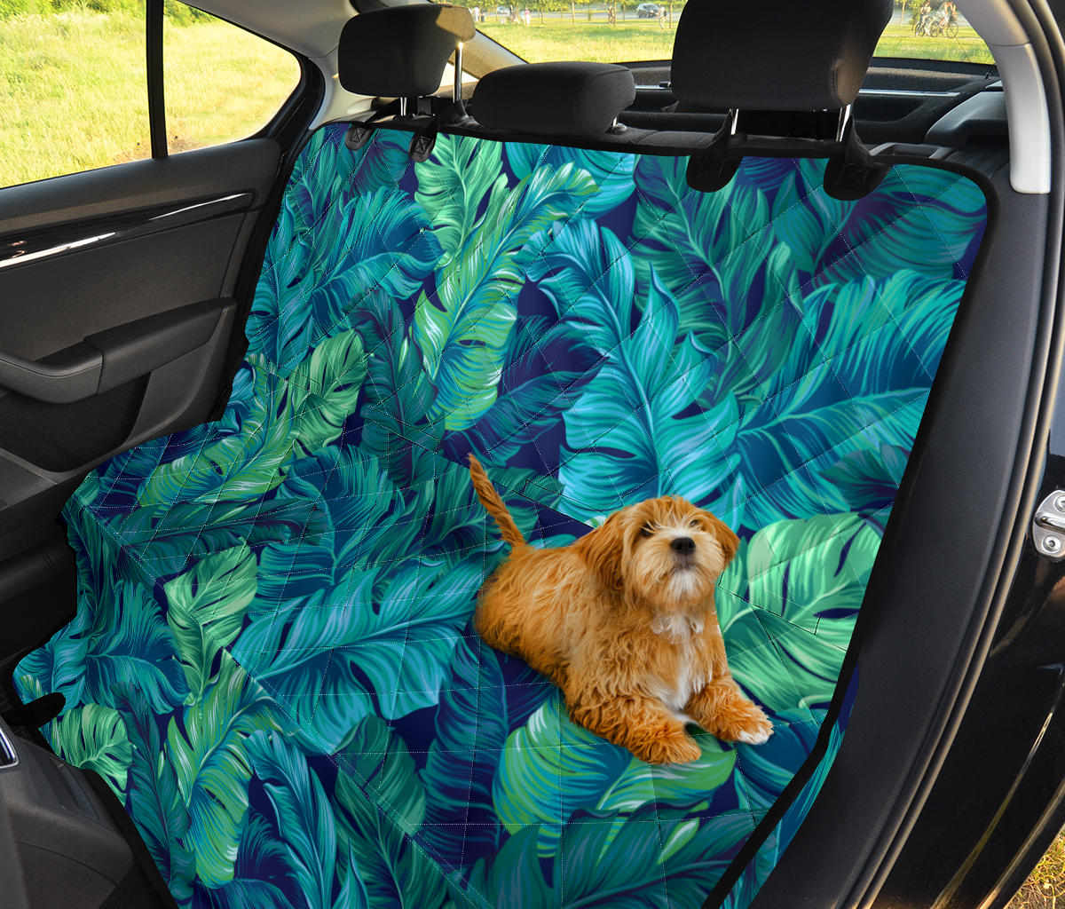 Banana Leaf Pattern Print Design BL05 Rear Dog  Seat Cover