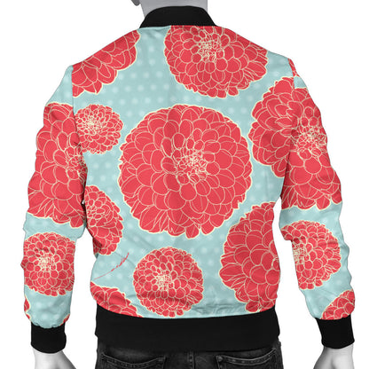 Marigold Pattern Print Design MR03 Men Bomber Jacket