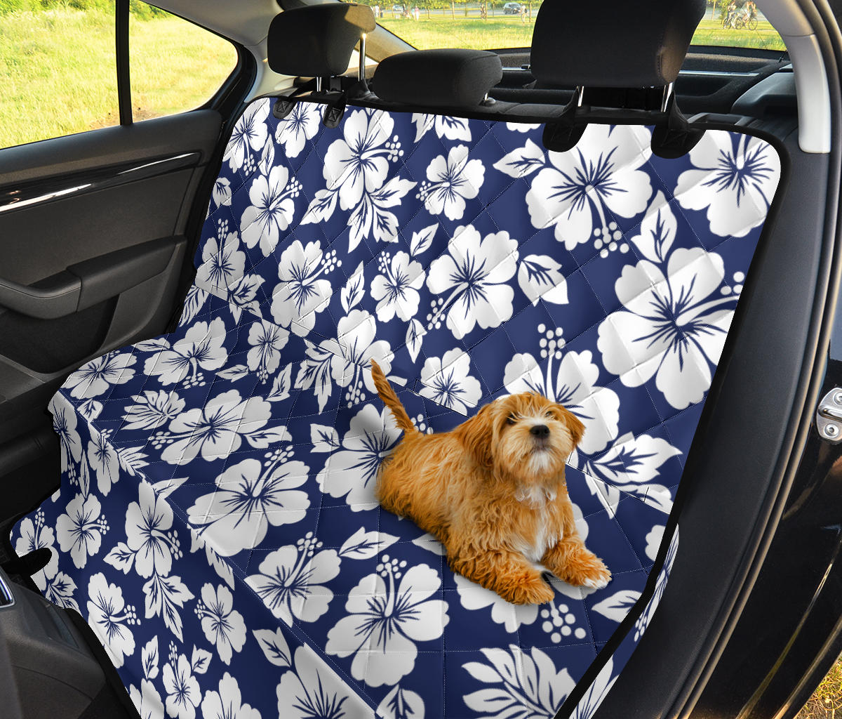 Hibiscus Pattern Print Design HB012 Rear Dog  Seat Cover