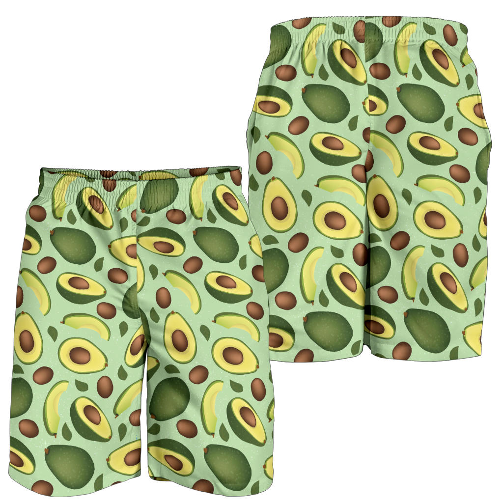 Avocado Pattern Print Design AC01 Mens Shorts