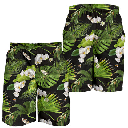 Tropical Flower Pattern Print Design TF026 Mens Shorts