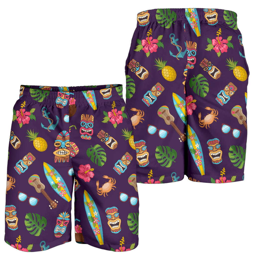 Hawaiian Themed Pattern Print Design H024 Mens Shorts
