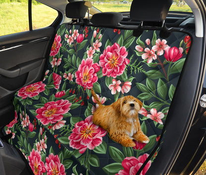 Summer Floral Pattern Print Design SF06 Rear Dog  Seat Cover