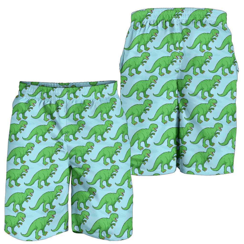 T Rex Pattern Print Design A01 Mens Shorts