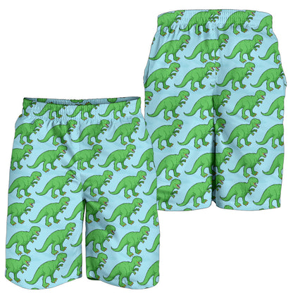 T Rex Pattern Print Design A01 Mens Shorts