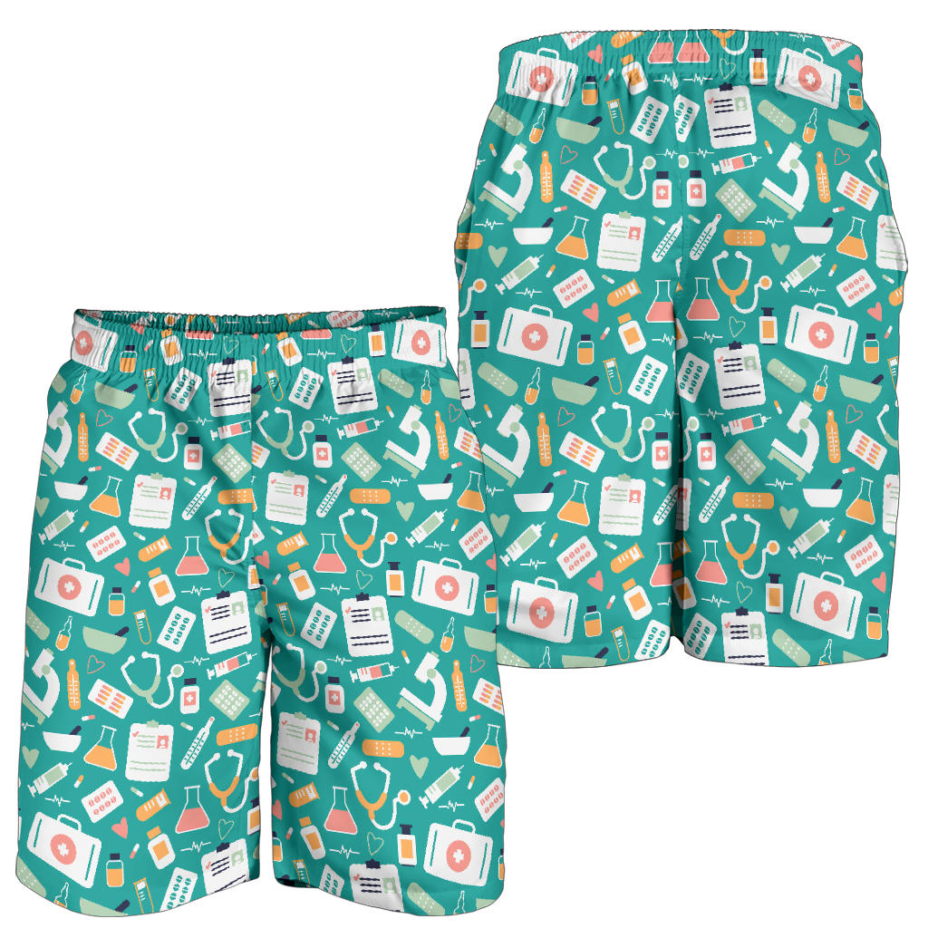 Medical Pattern Print Design 03 Mens Shorts