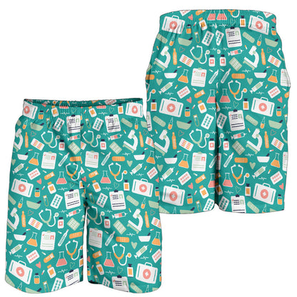 Medical Pattern Print Design 03 Mens Shorts