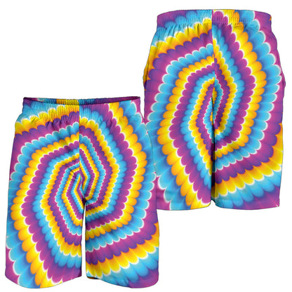 Optical illusion Pattern Print Design A04 Mens Shorts