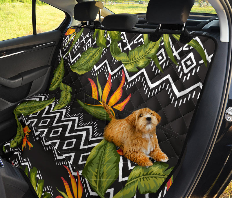 Bird Of Paradise Pattern Print Design BOP07 Rear Dog  Seat Cover