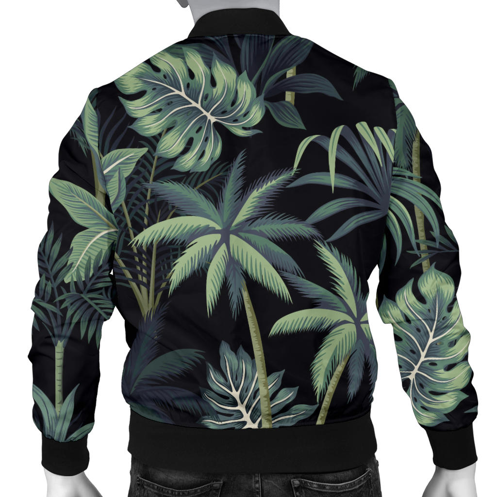 Rainforest Pattern Print Design RF02 Men Bomber Jacket