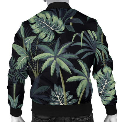 Rainforest Pattern Print Design RF02 Men Bomber Jacket