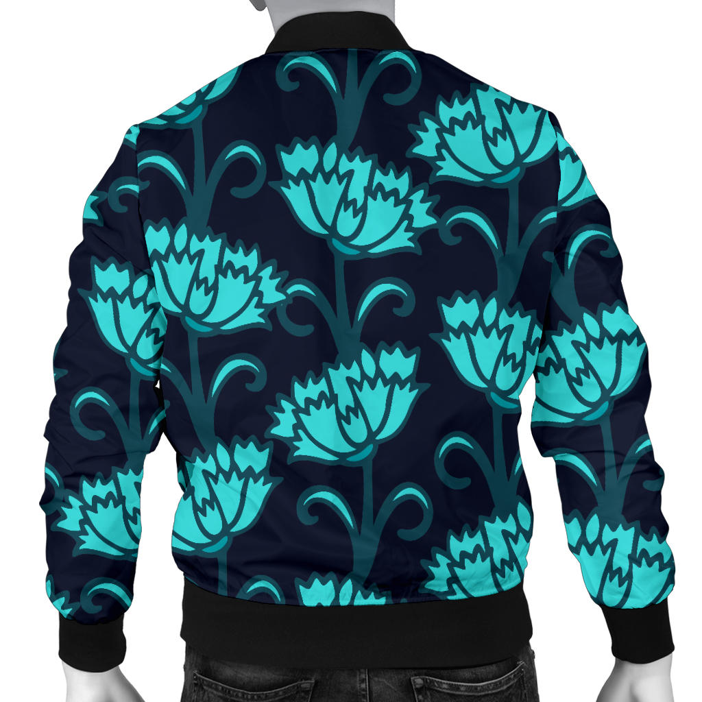Carnations Pattern Print Design CN06 Men Bomber Jacket