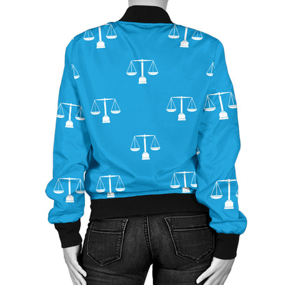 Libra Pattern Print Design 02 Women's Bomber Jacket