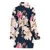 Lily Pattern Print Design LY04 Women Bathrobe