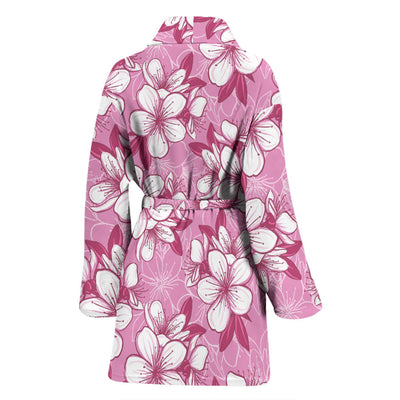 Cherry Blossom Pattern Print Design CB02 Women Bathrobe