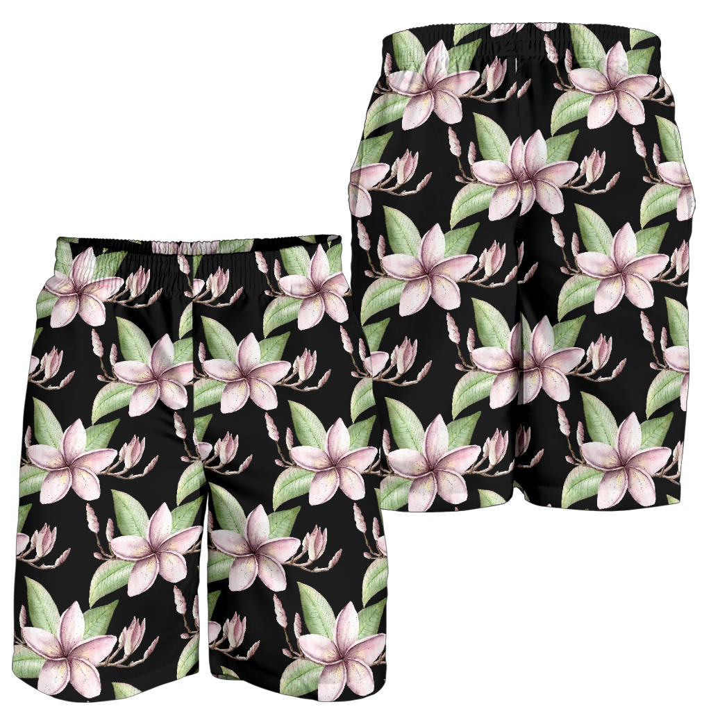 Plumeria Pattern Print Design PM02 Mens Shorts