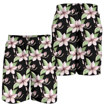 Plumeria Pattern Print Design PM02 Mens Shorts