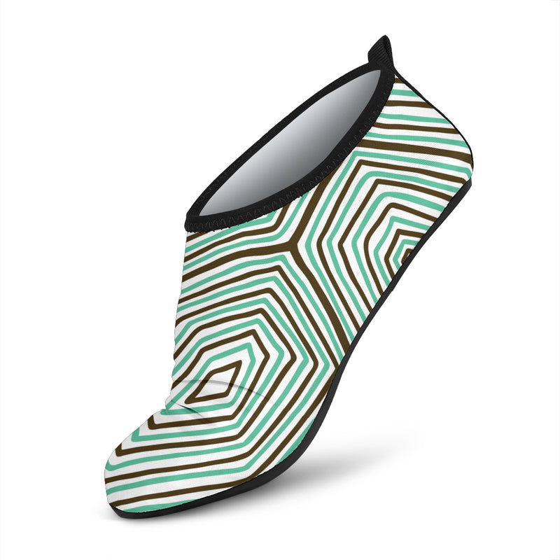 Sea Turtle Skin Print Aqua Water Shoes