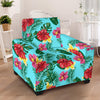 Hibiscus Hawaiian Flower Armchair Slipcover