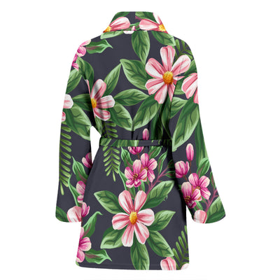 Summer Floral Pattern Print Design SF010 Women Bathrobe