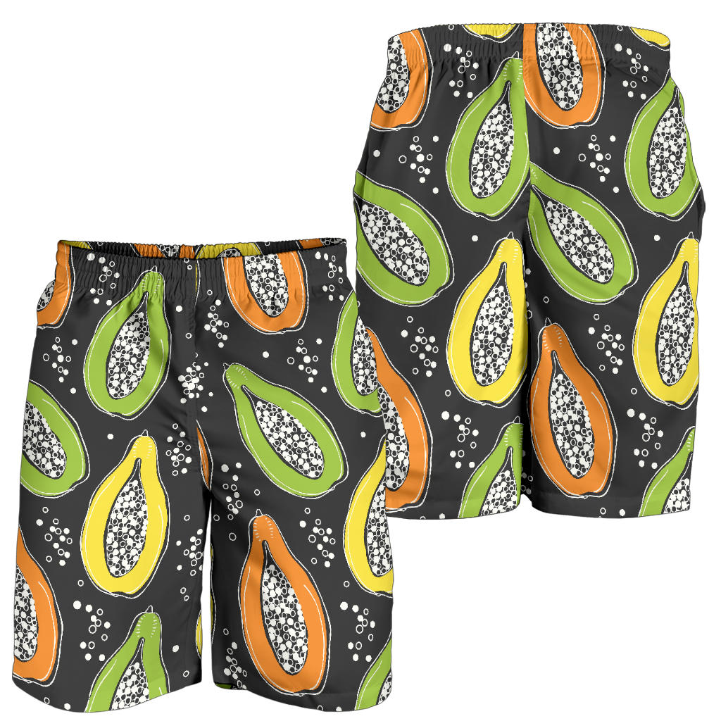 Papaya Pattern Print Design PP05 Mens Shorts