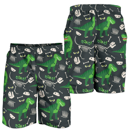 T Rex Pattern Print Design A05 Mens Shorts