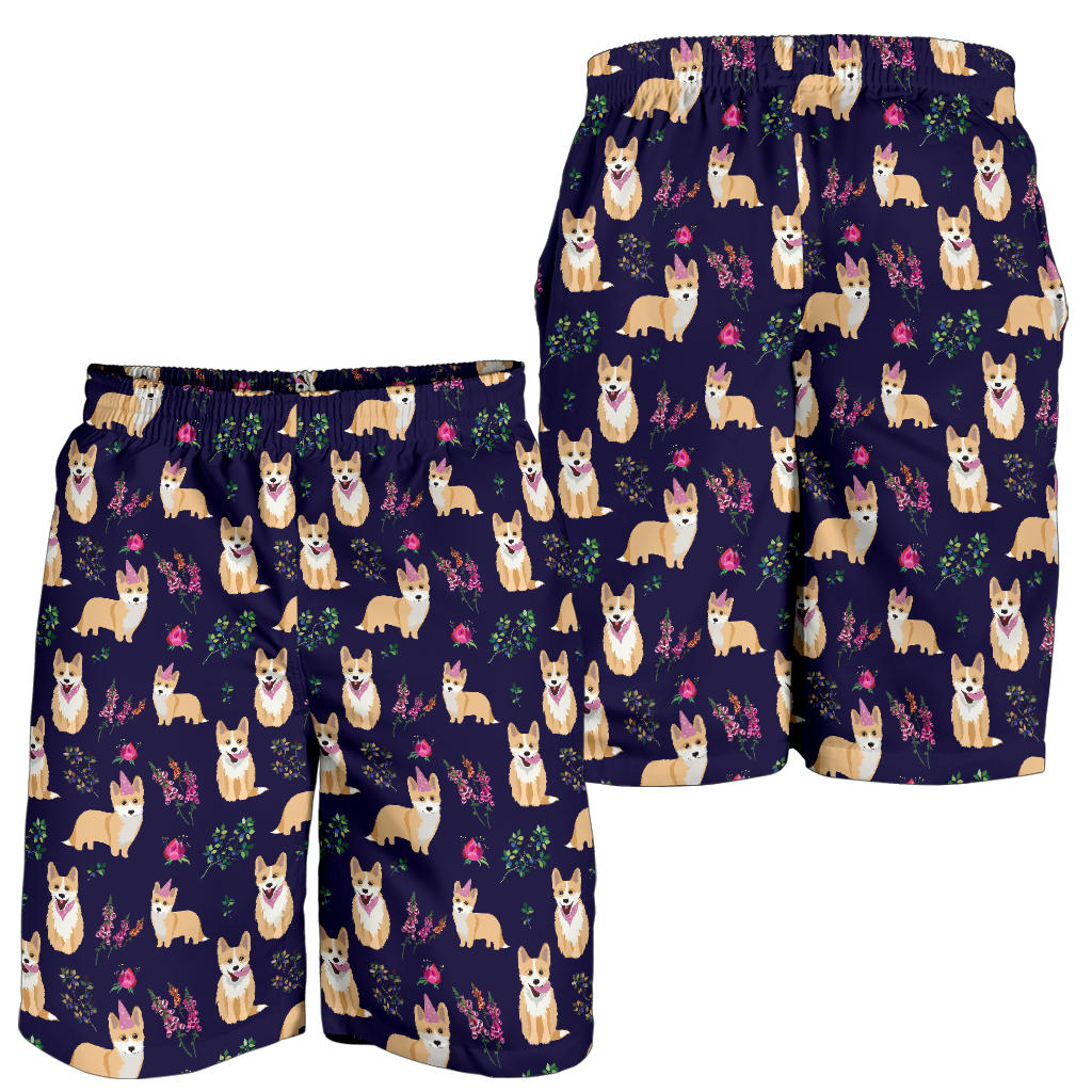 Pembroke Welsh Corgis Pattern Print Design A06 Mens Shorts