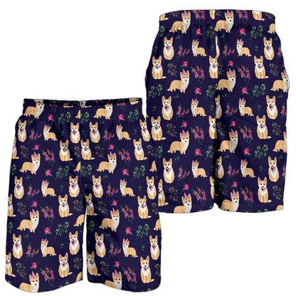 Pembroke Welsh Corgis Pattern Print Design A06 Mens Shorts