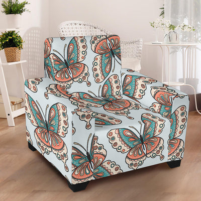 Butterfly Pattern Armchair Slipcover