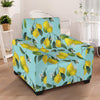 Lemon Pattern Print Design LM05 Armchair Slipcover